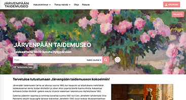 jarvenpaantaidemuseo.finna.fi screenshot